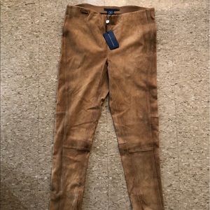 New! Women’s Suede Ralph Lauren Pants. Sz. XL